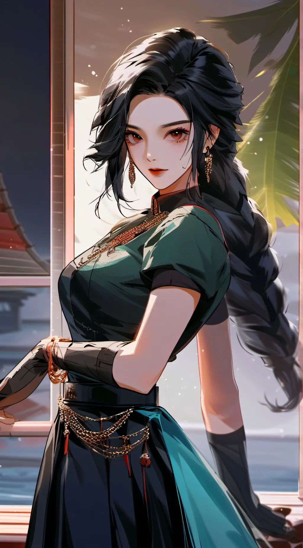 ai character: Mayden  background