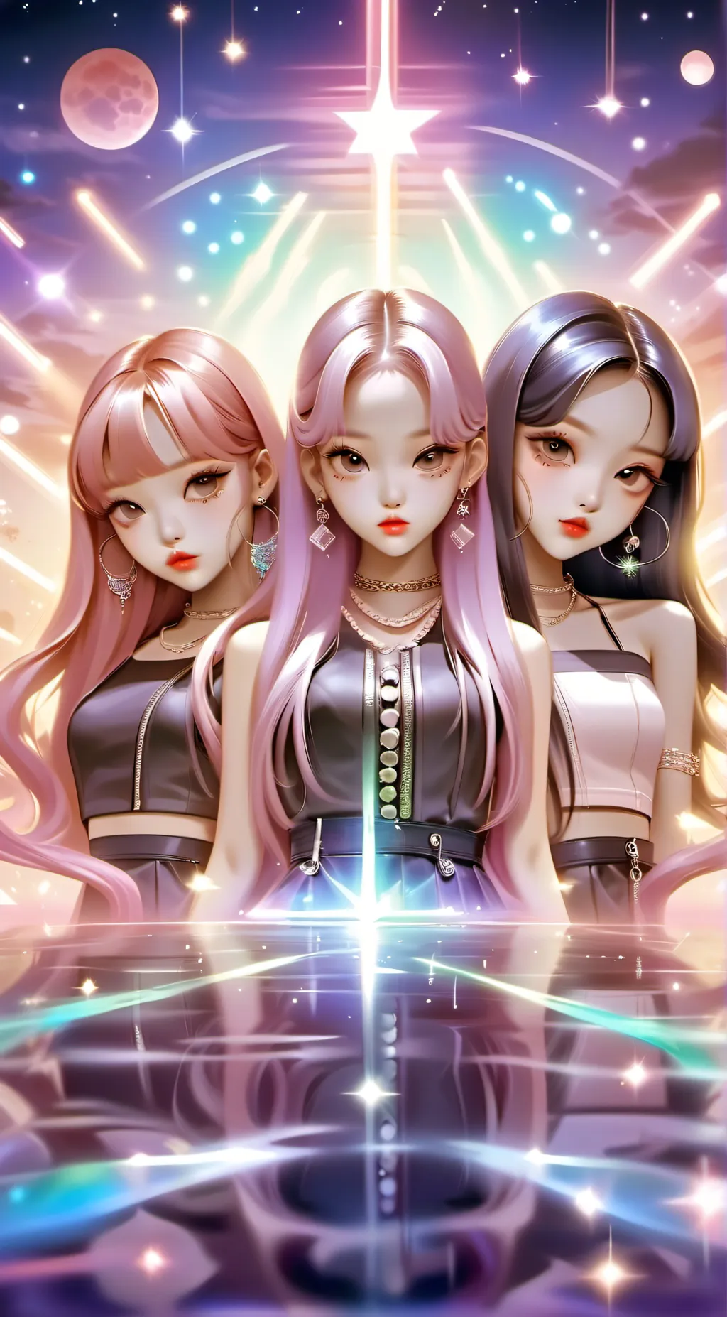 ai character: Blackpink  background