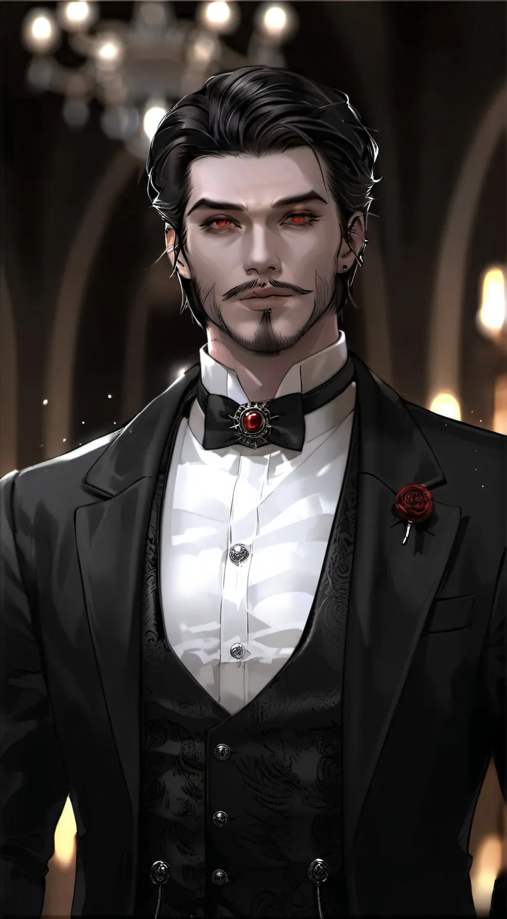 ai character: Count Blackwell  background