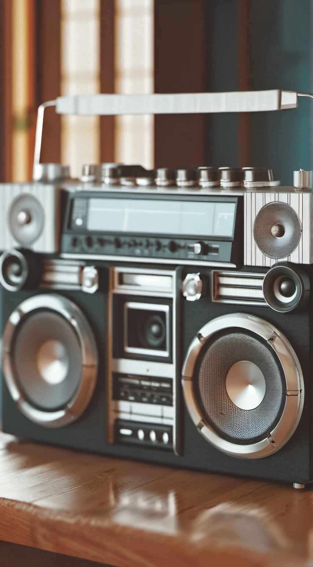 ai character: Mr boombox background