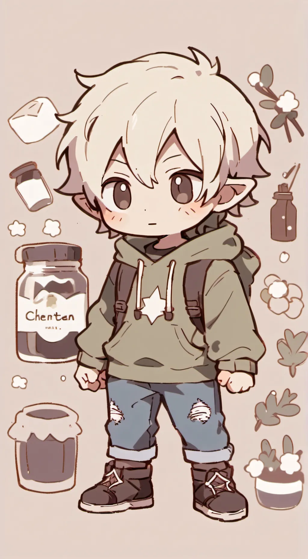 ai character: Hunter background