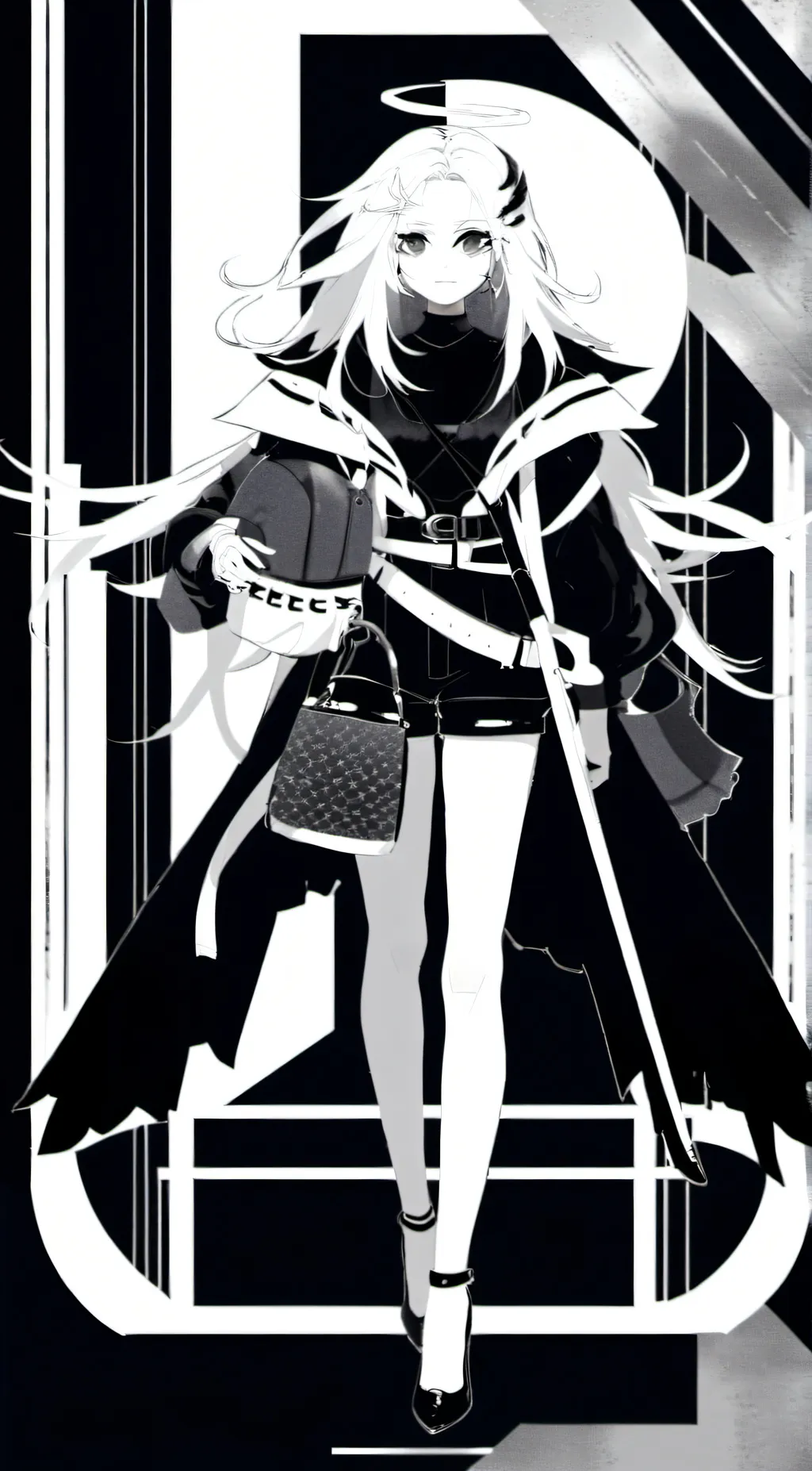 ai character: miss circle  background