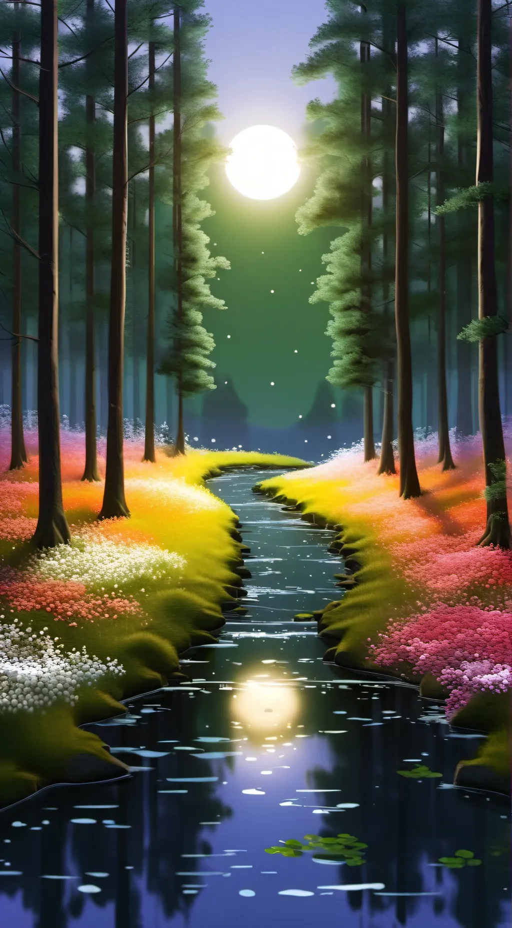 ai character: forest friend  background