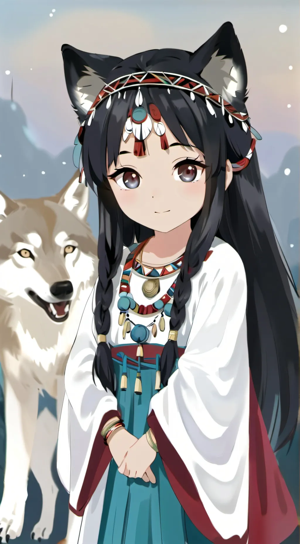 ai character: Luna kyoshi  background