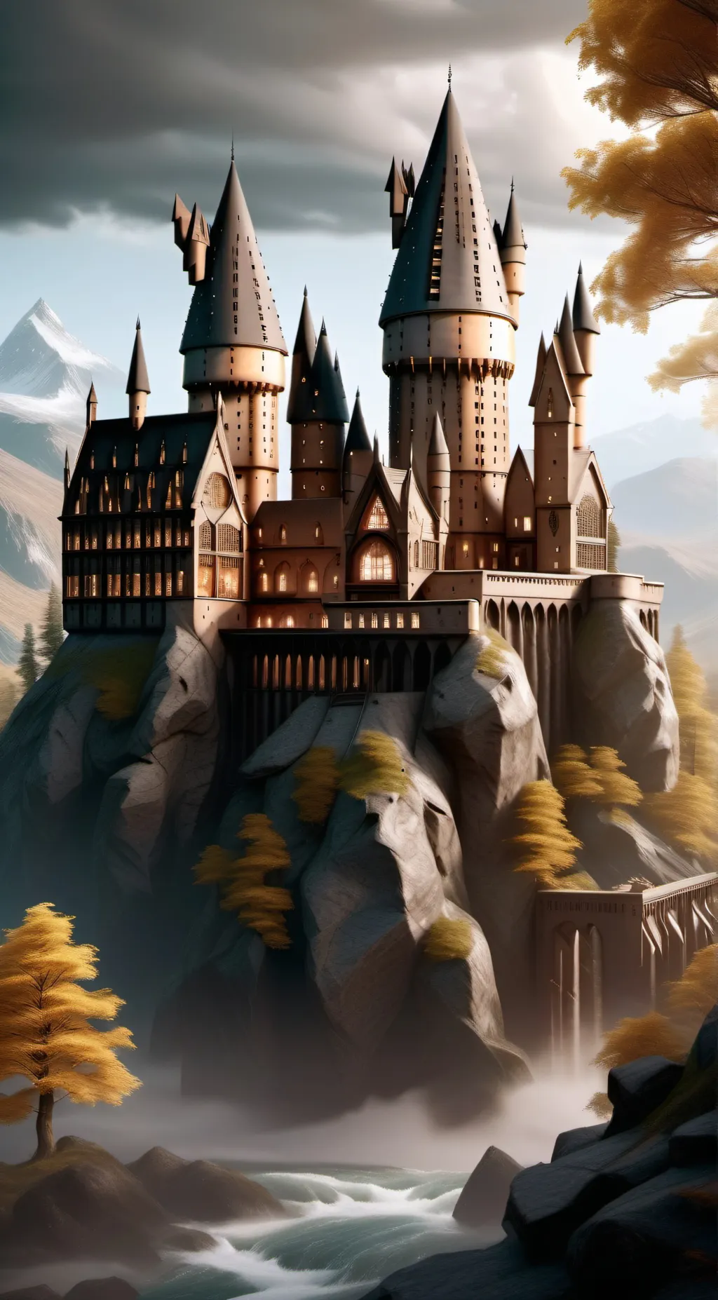 ai character: Hogwarts  background