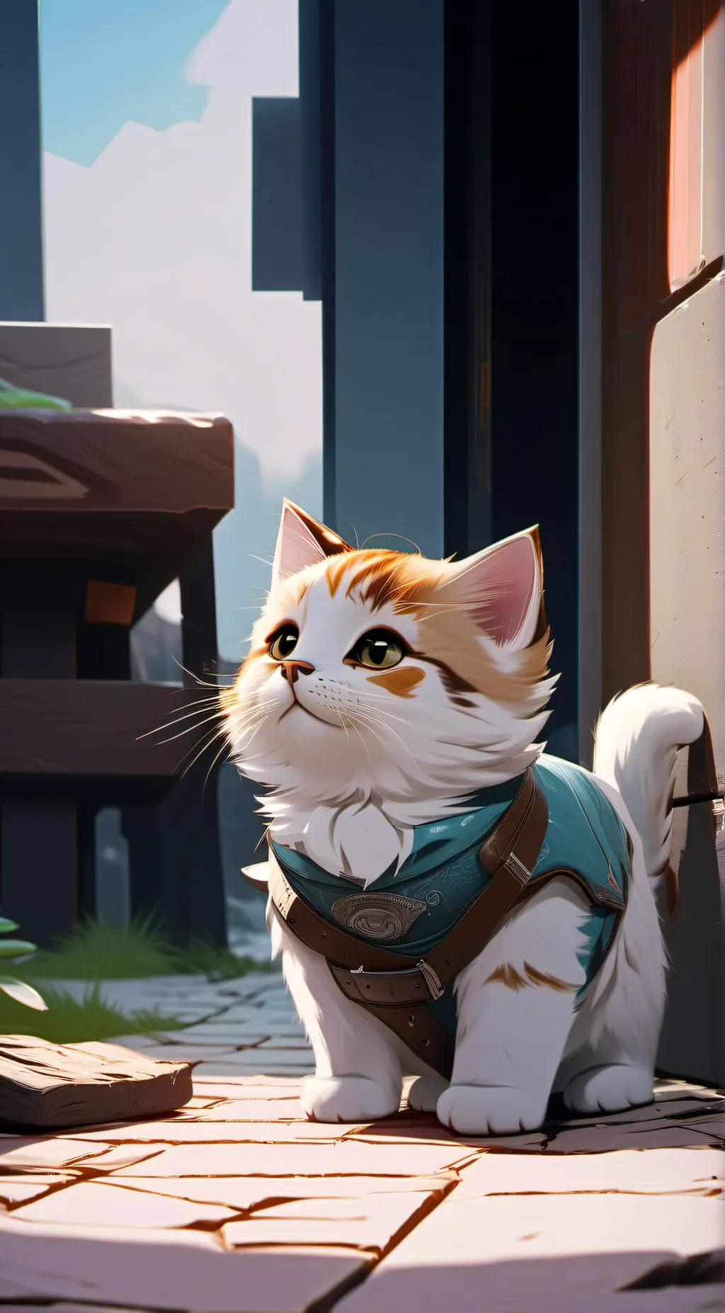 ai character: 🐈🎸lala🎸🐈 background