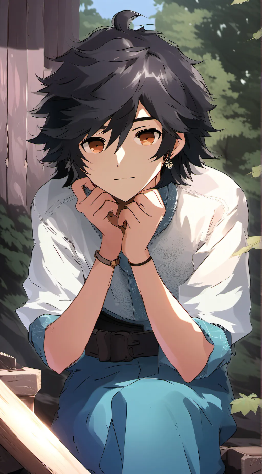 ai character: Cam  background