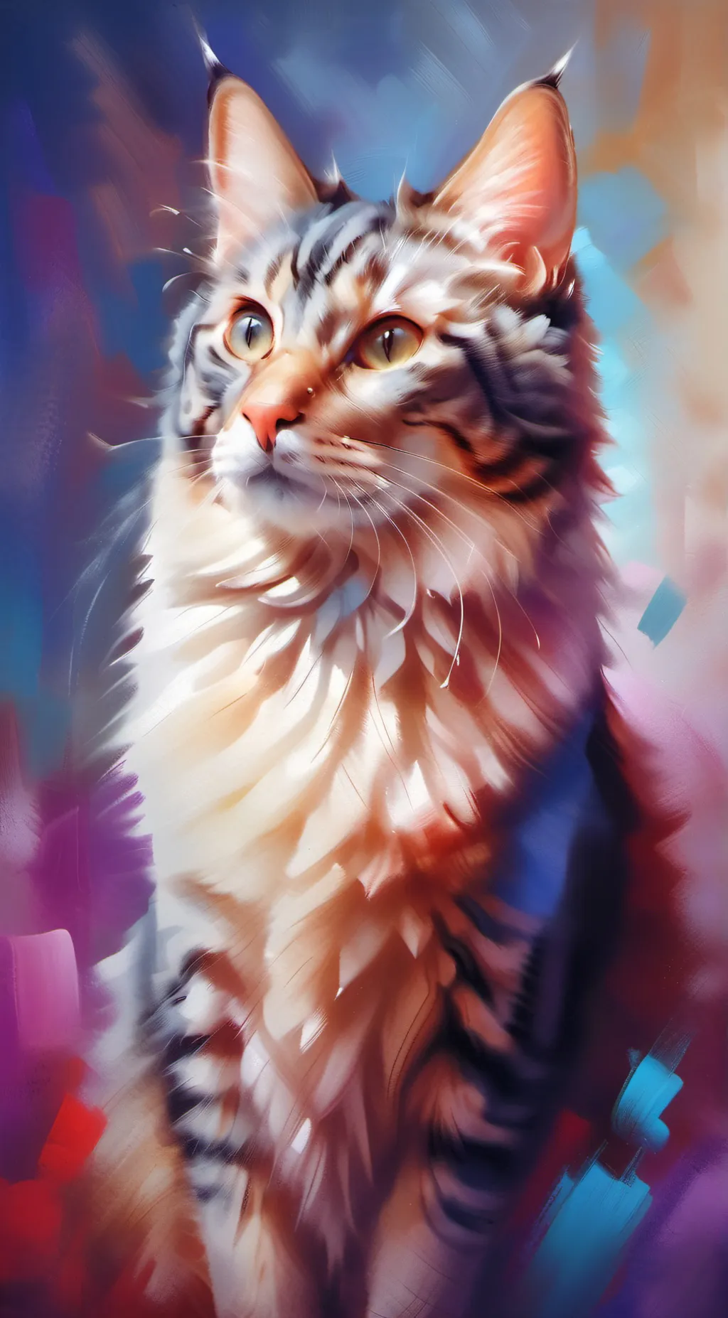 ai character: Cute cat background