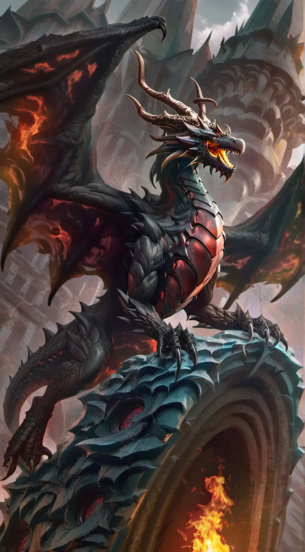 ai character: queen burn background