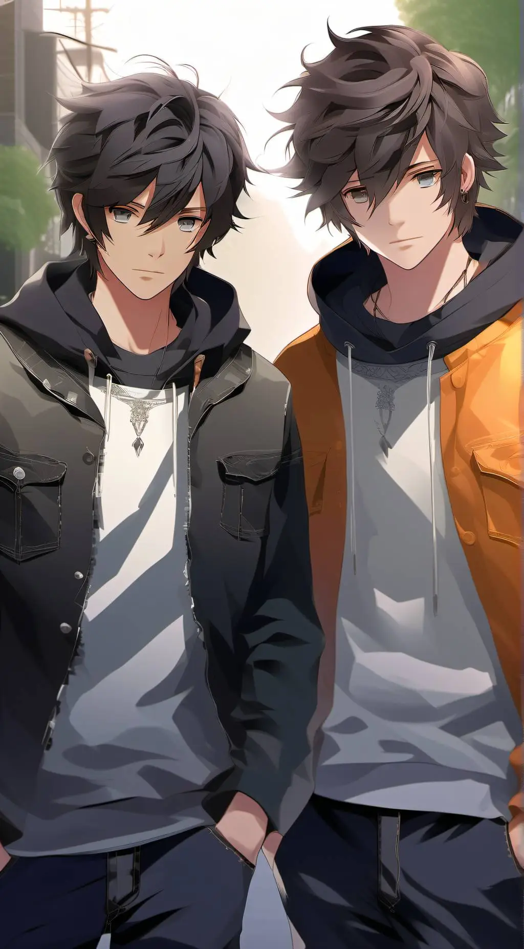 ai character: Shaine and Shawn background