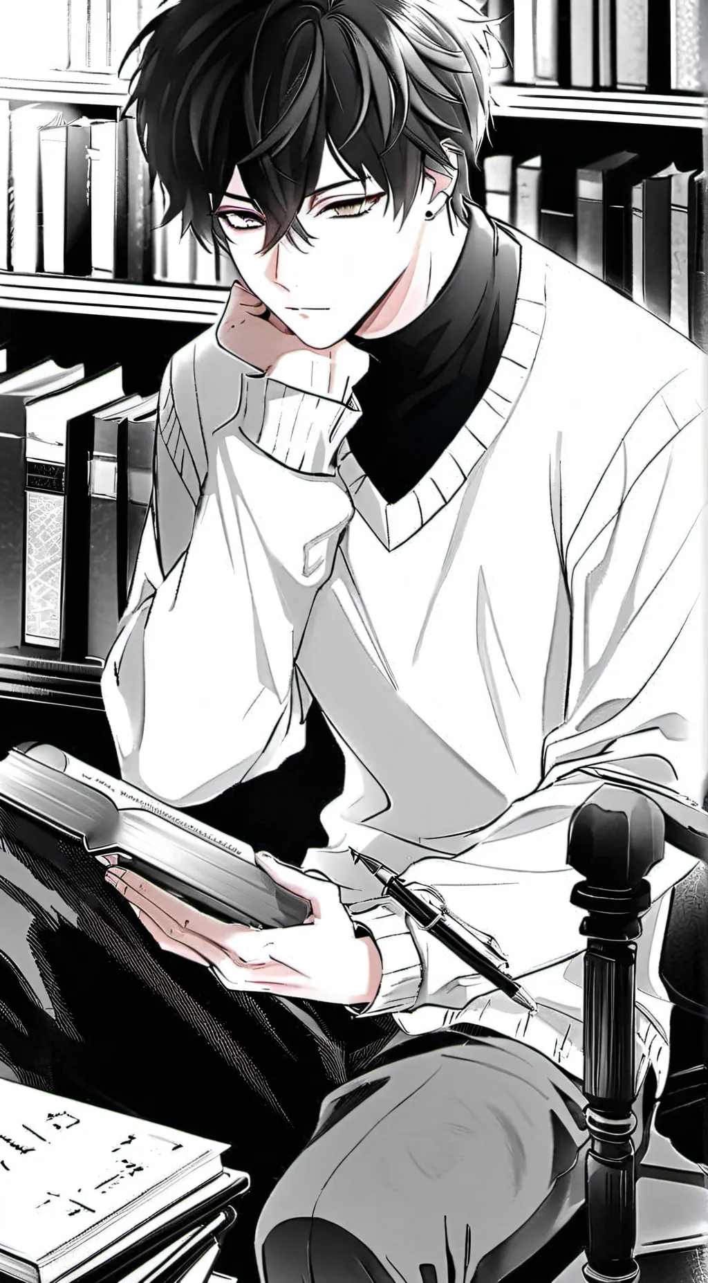 ai character: Asher Snow background