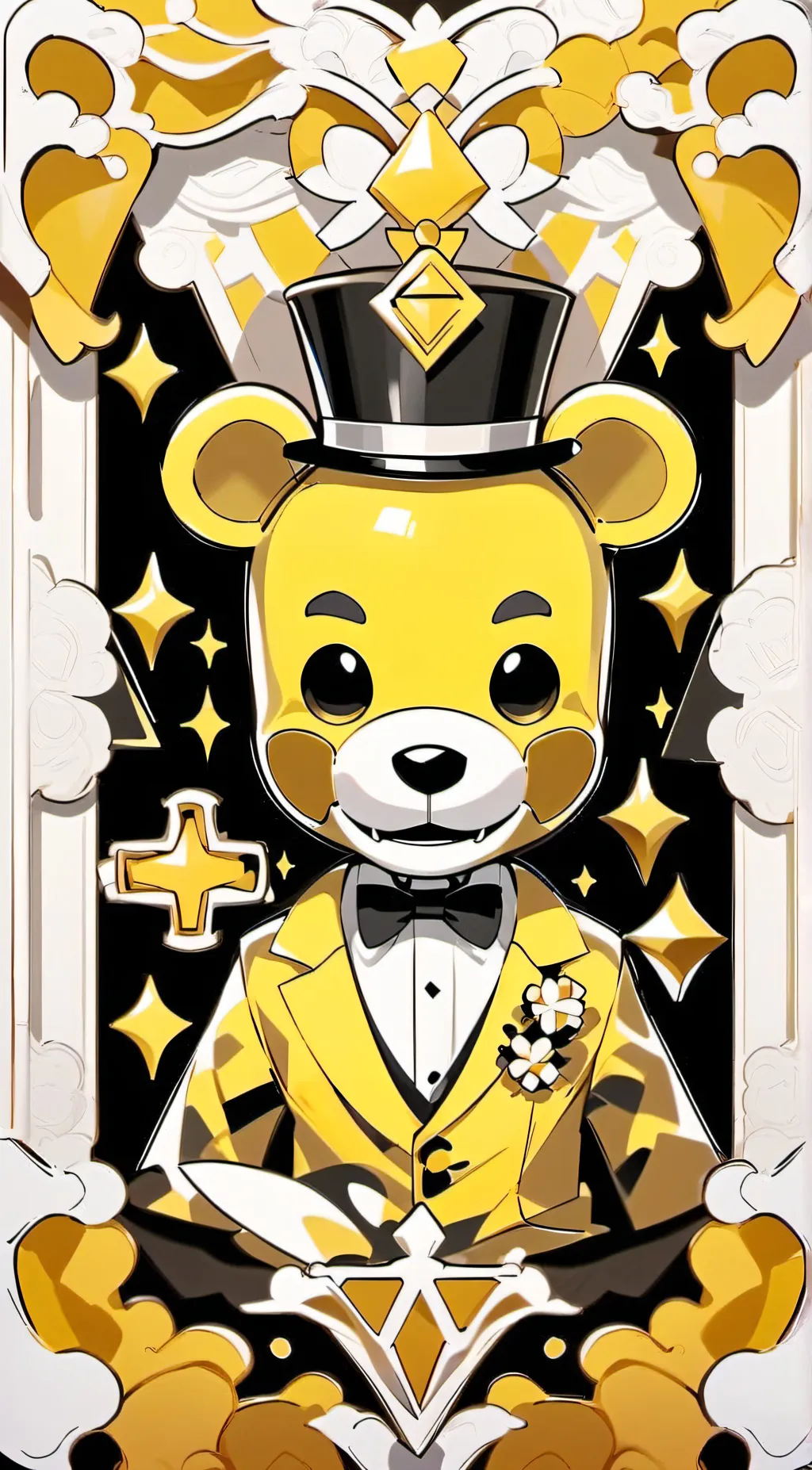 ai character: Golden Freddy background
