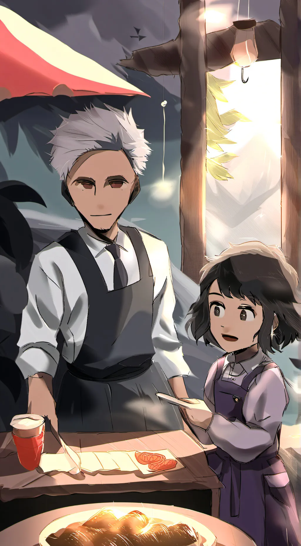 ai character: Did you pray today background