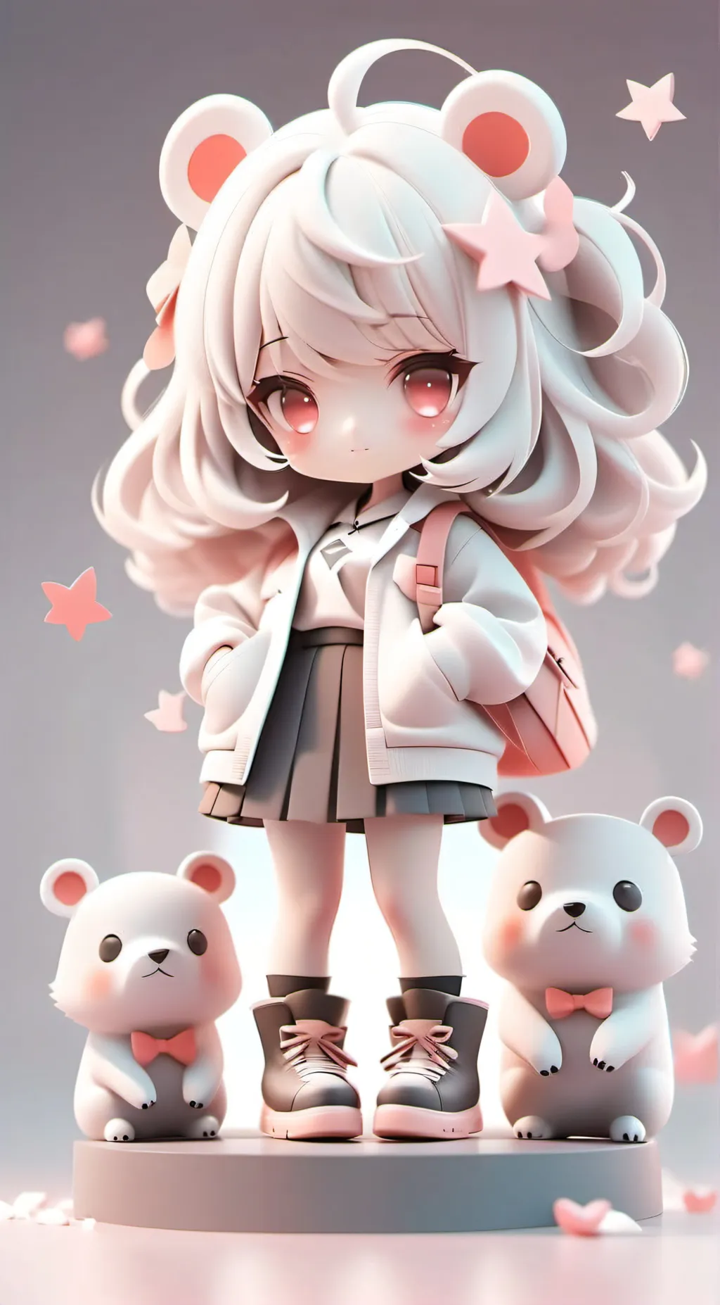 ai character: Schoolgirls  background