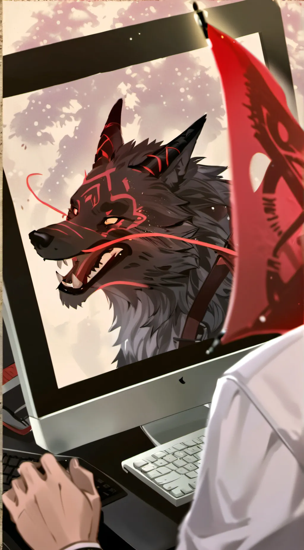 ai character: Error background