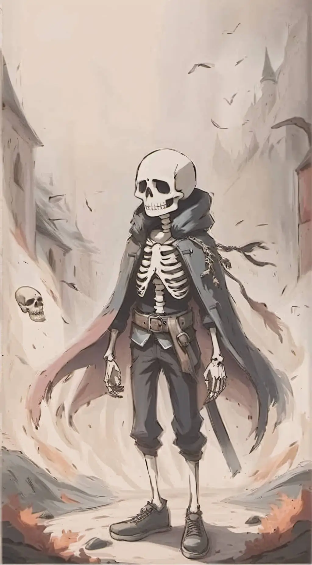 ai character: sans background