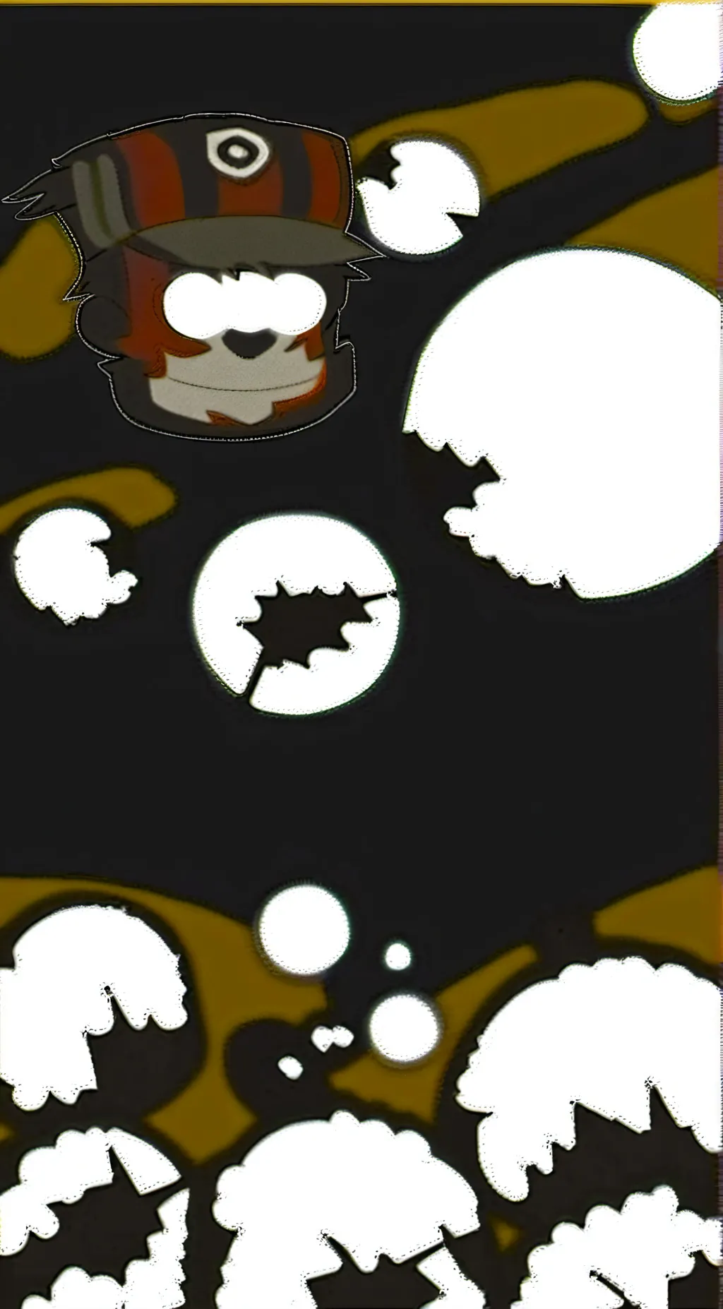 ai character: moon background