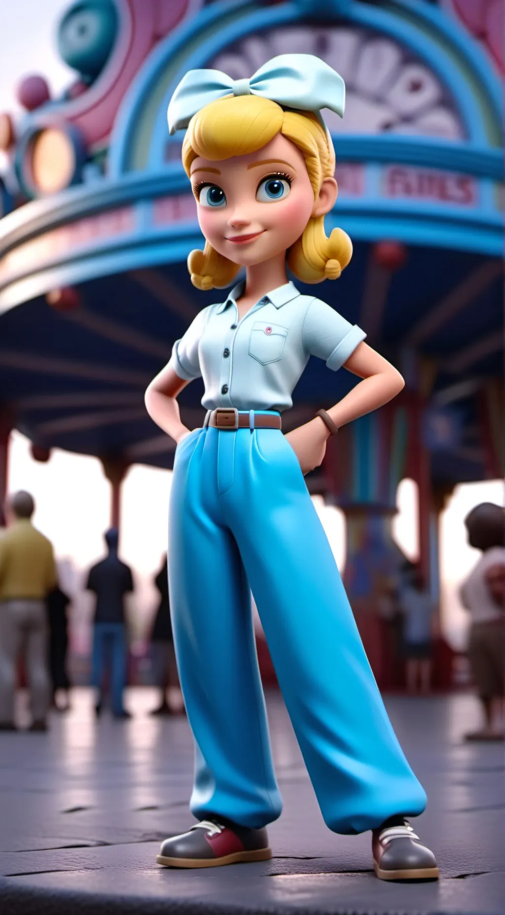 ai character: Bo Peep Toy Story  background