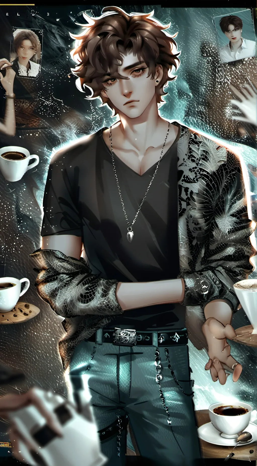 ai character: Mike AFTON  background