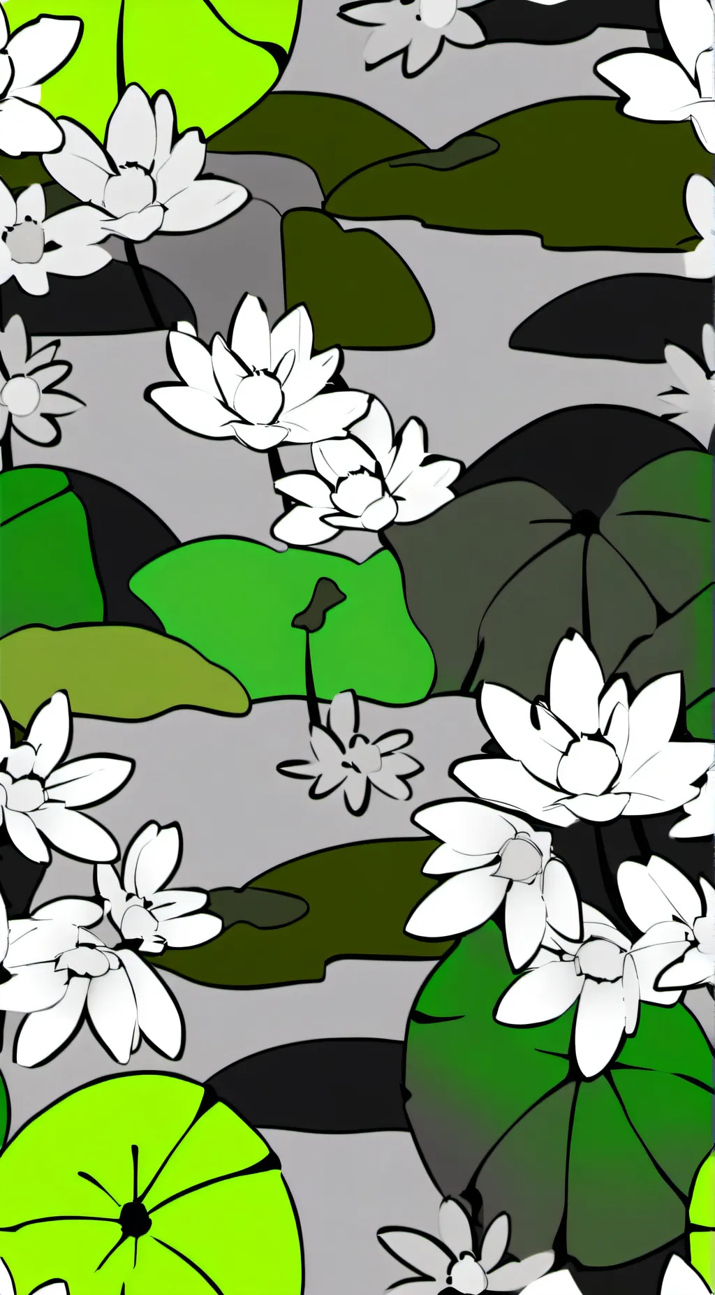 ai character: flower background