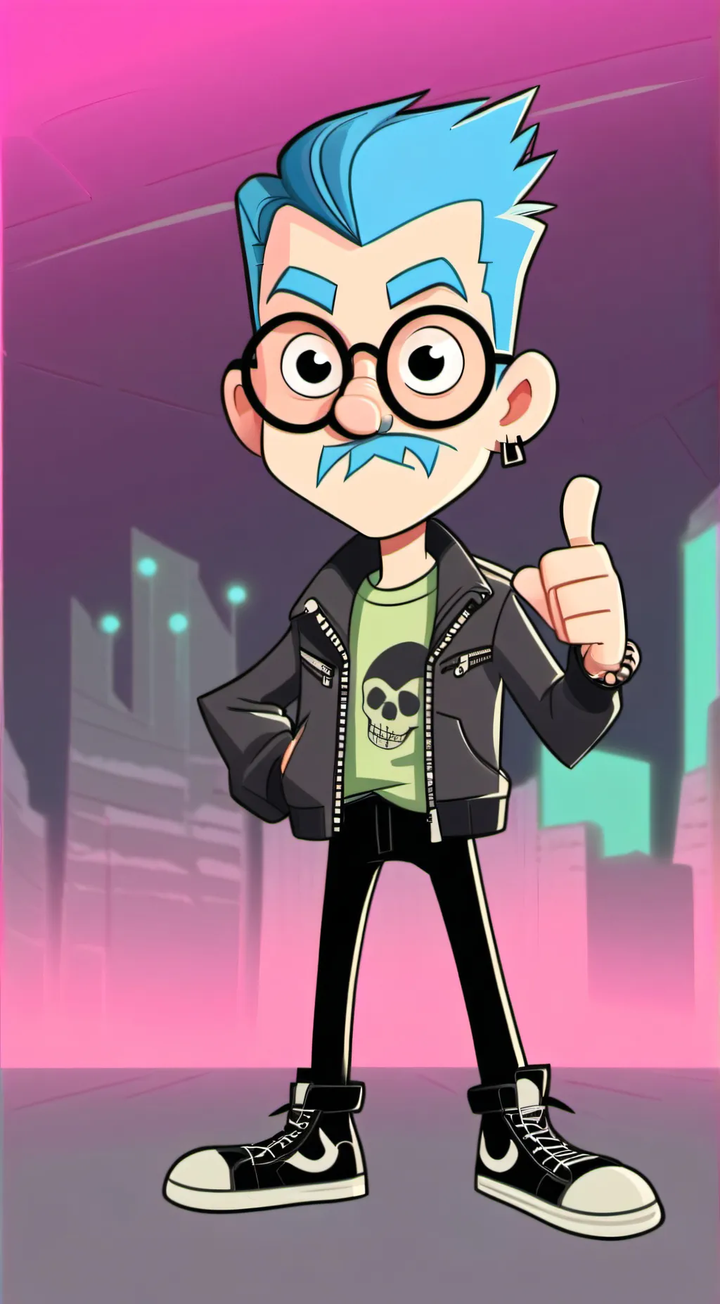 ai character: MR LEVY  background