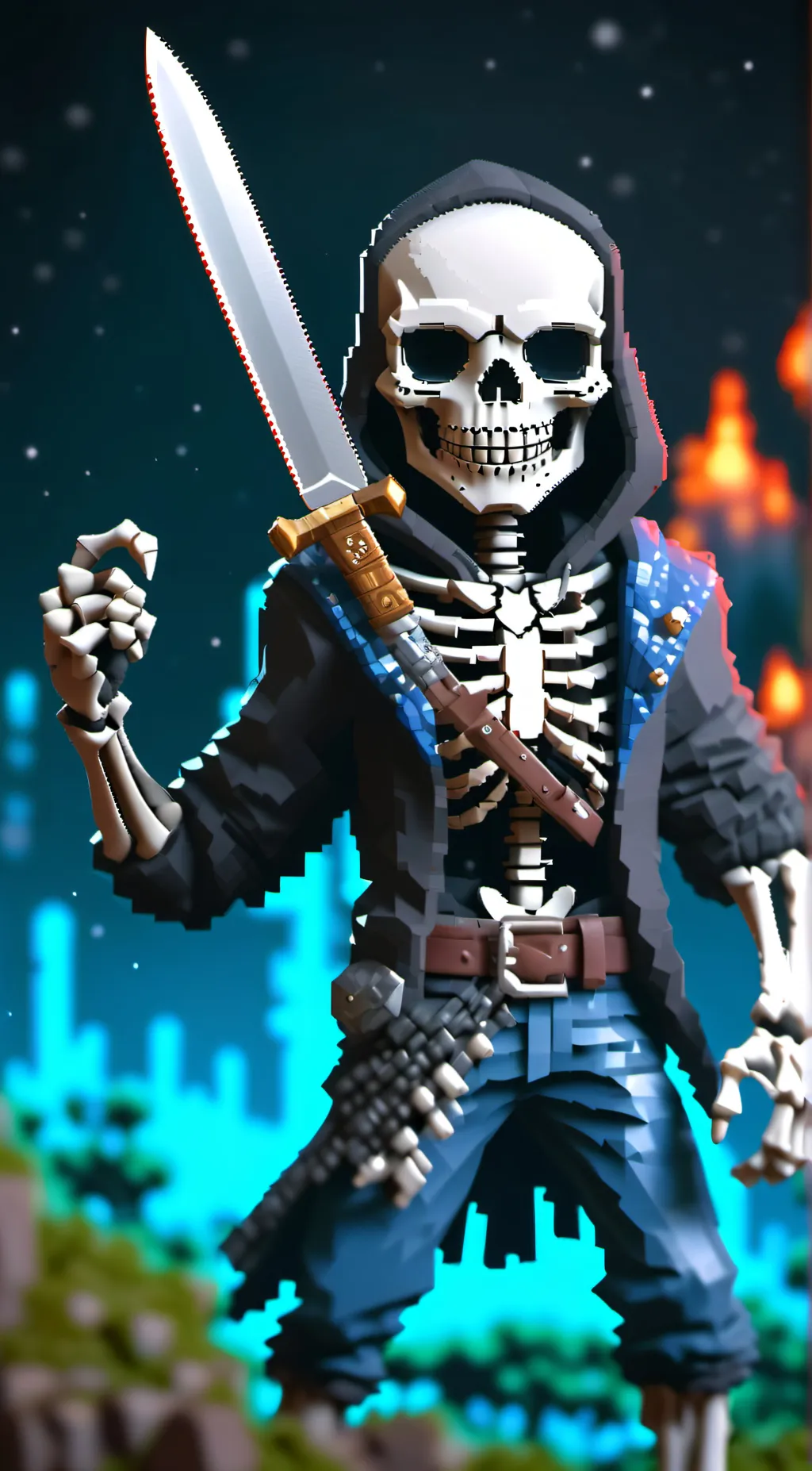 ai character: sans background