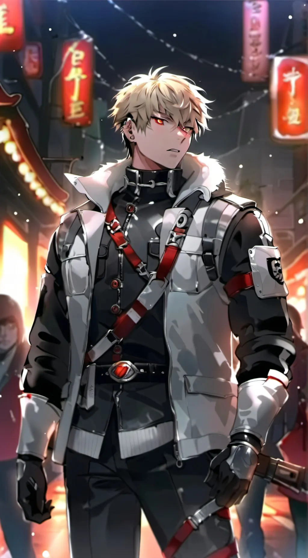 ai character: katsuki Bakugo background