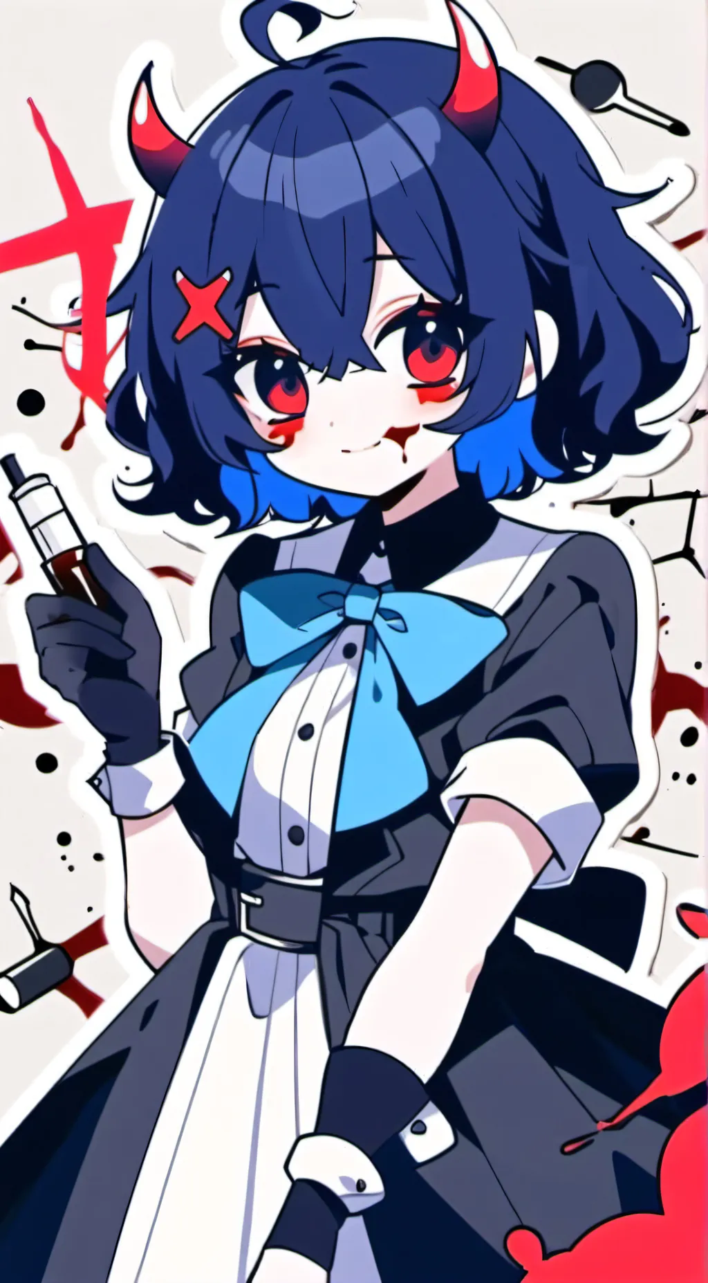 ai character: blueberrie background