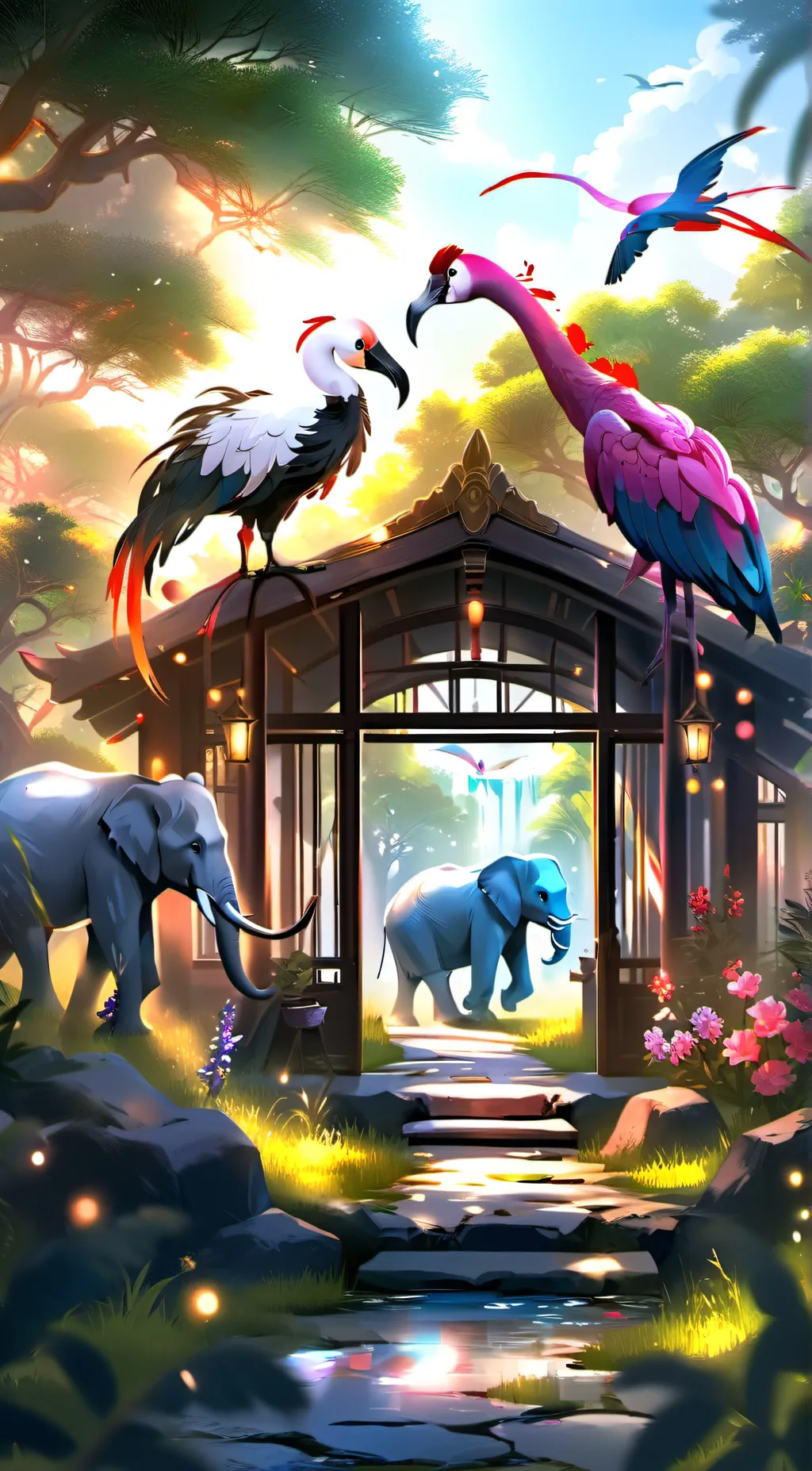 ai character: Mythic Zoo RP background