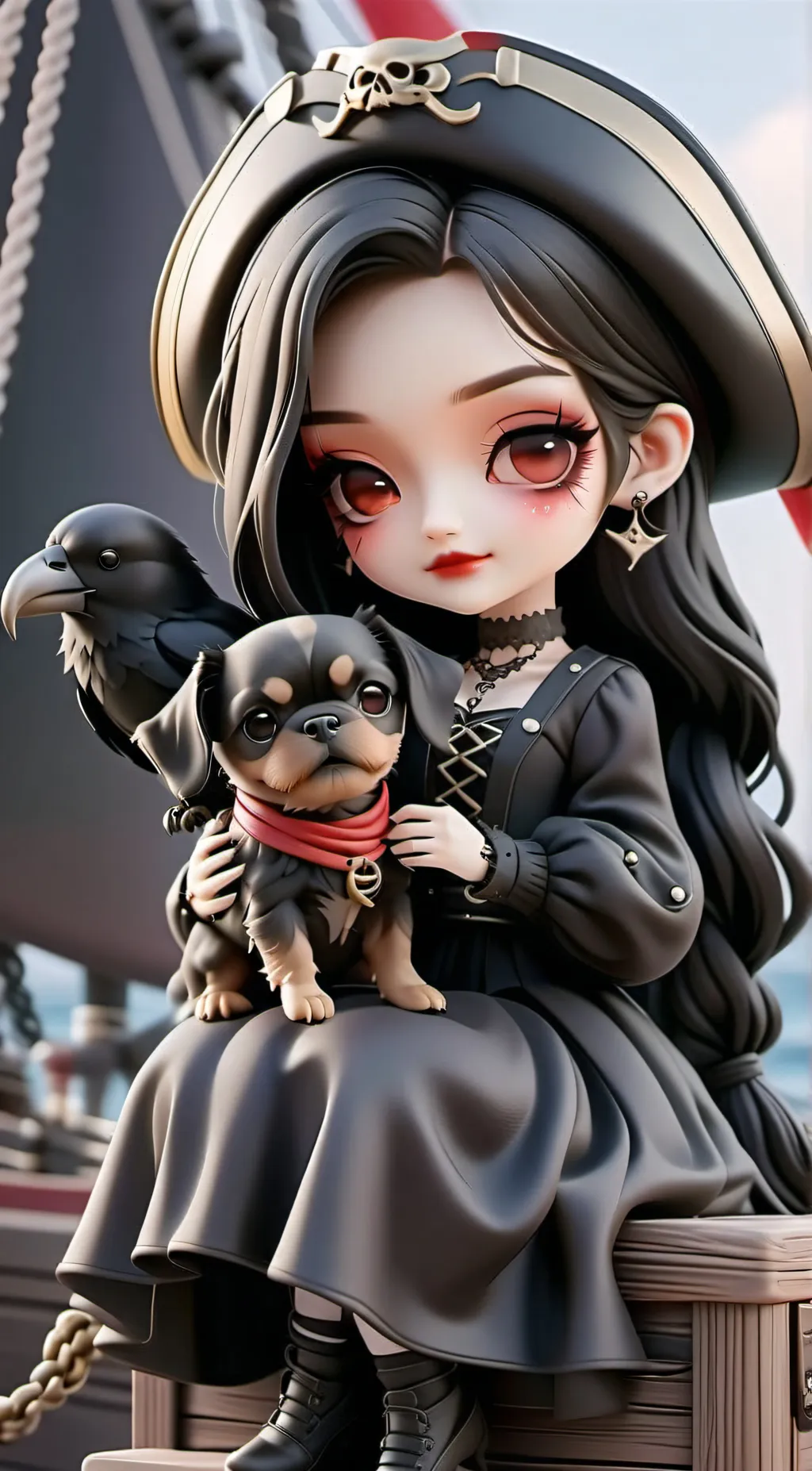 ai character: Talia Ravenheart background