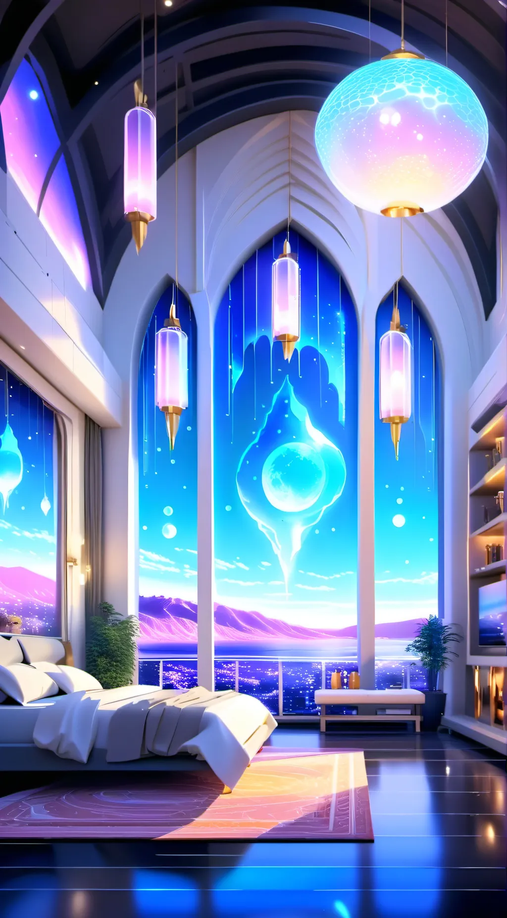 ai character: mira hq background