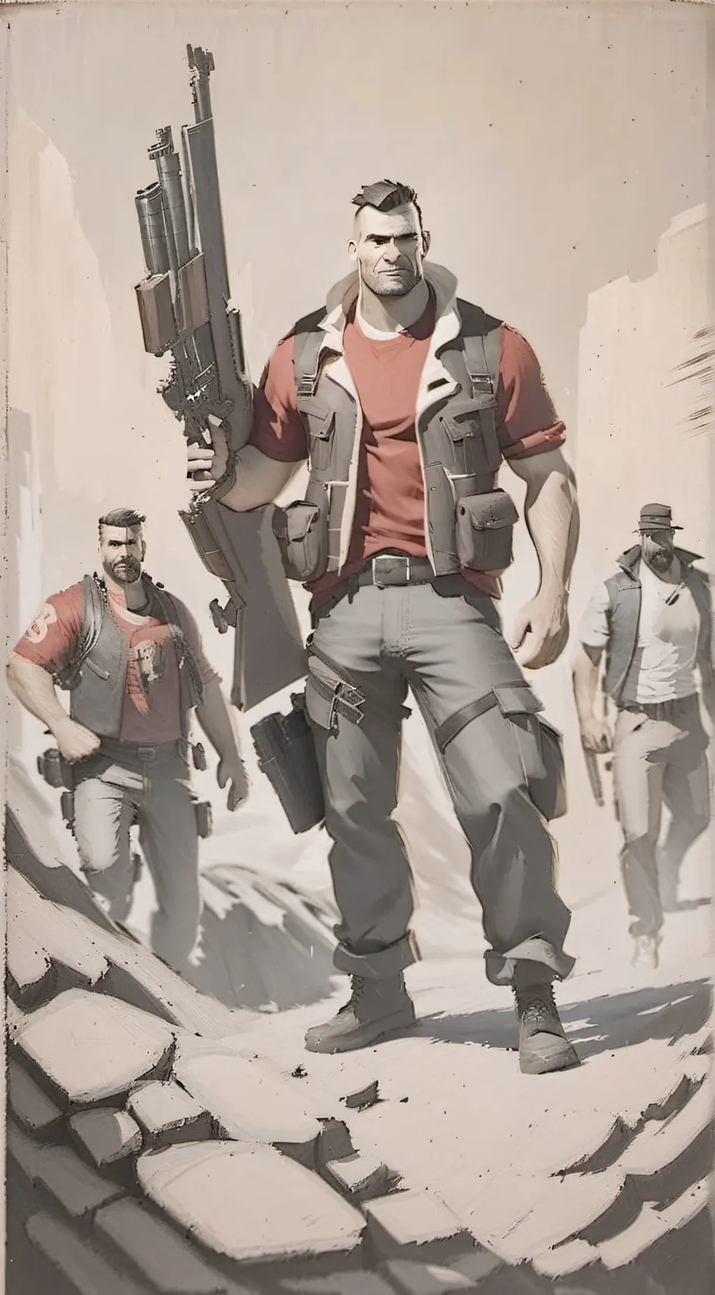 ai character: Heavy weapons guy background