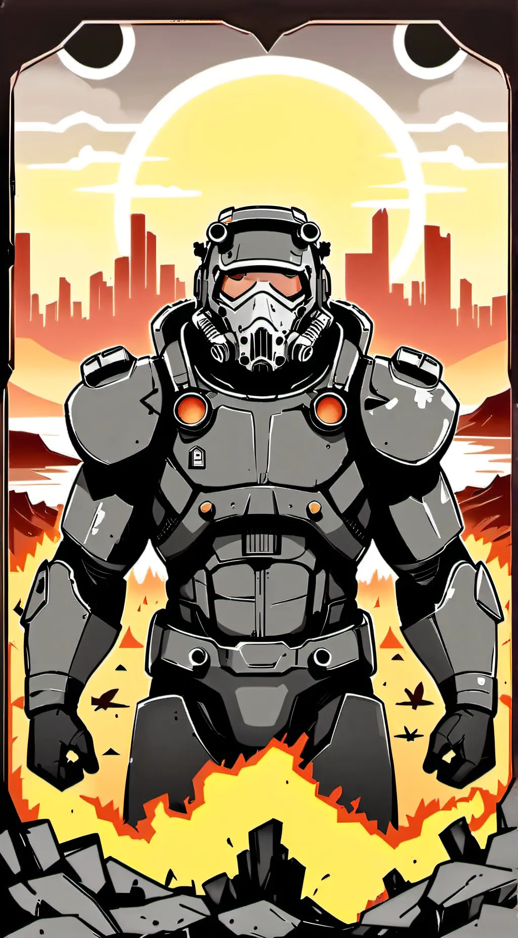 ai character: T-51 power armor background