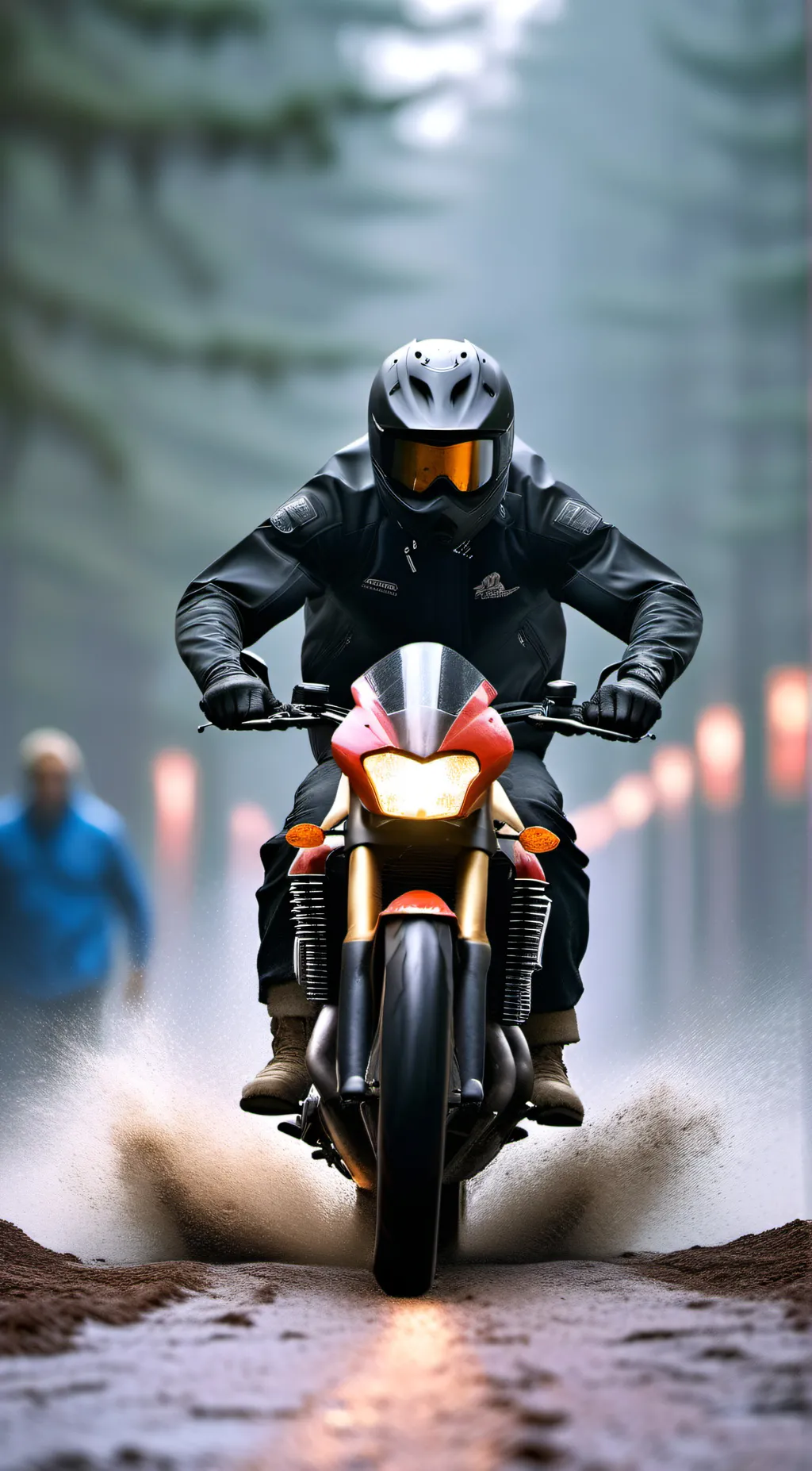 ai character: Biker background