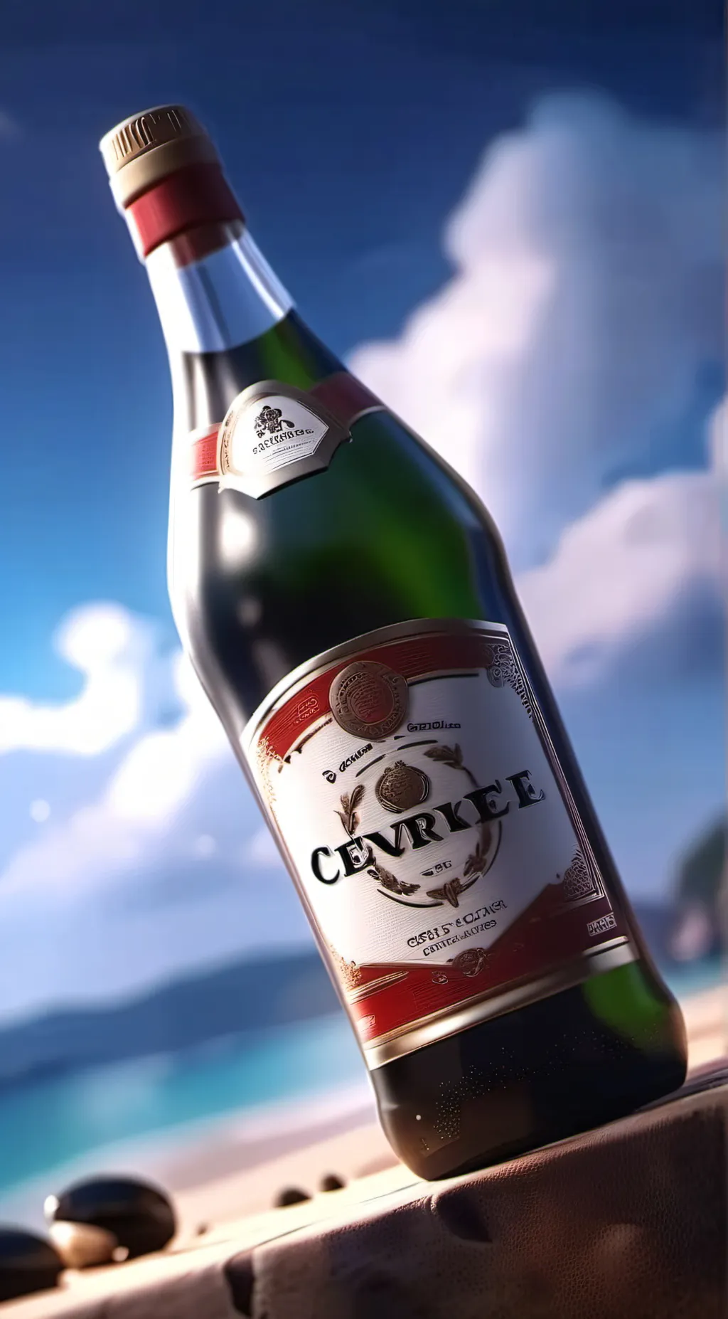 ai character: Popping bottles  background