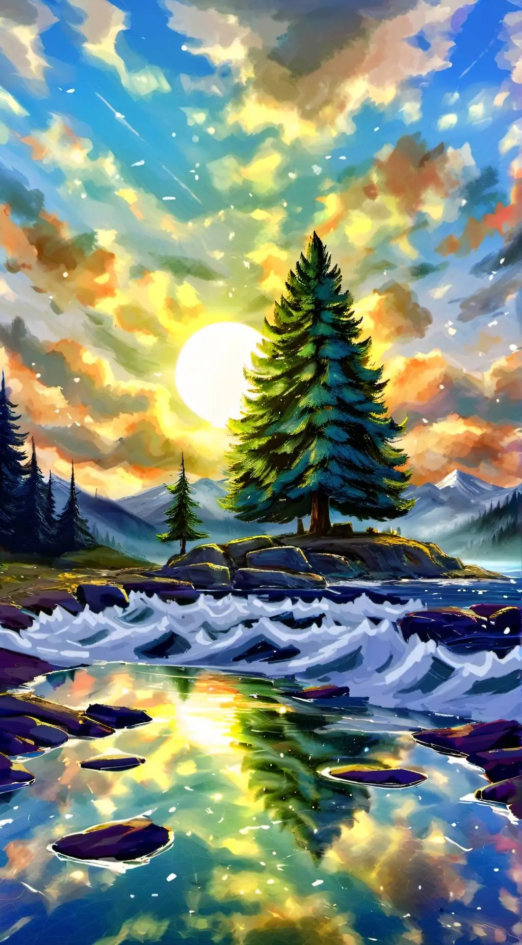 ai character: Gravity falls background