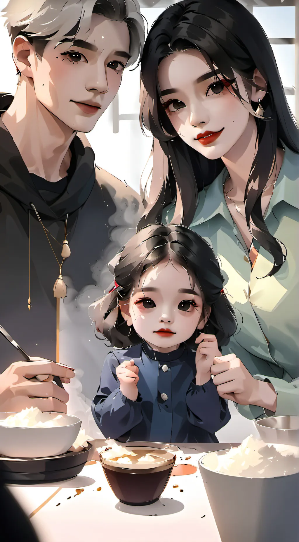 ai character: hyunjin and lucy background