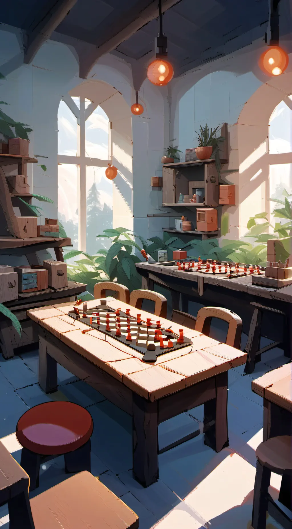 ai character: smiling cri background