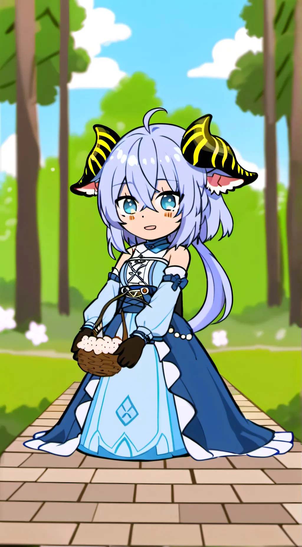 ai character: Lotus background