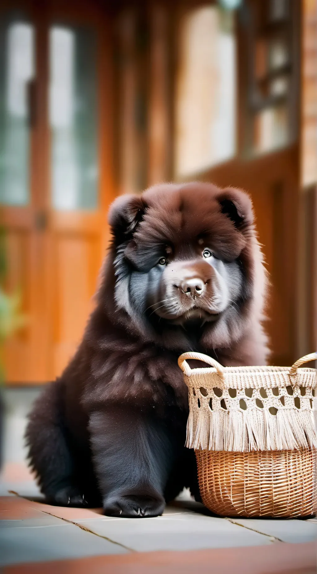 ai character: bear background