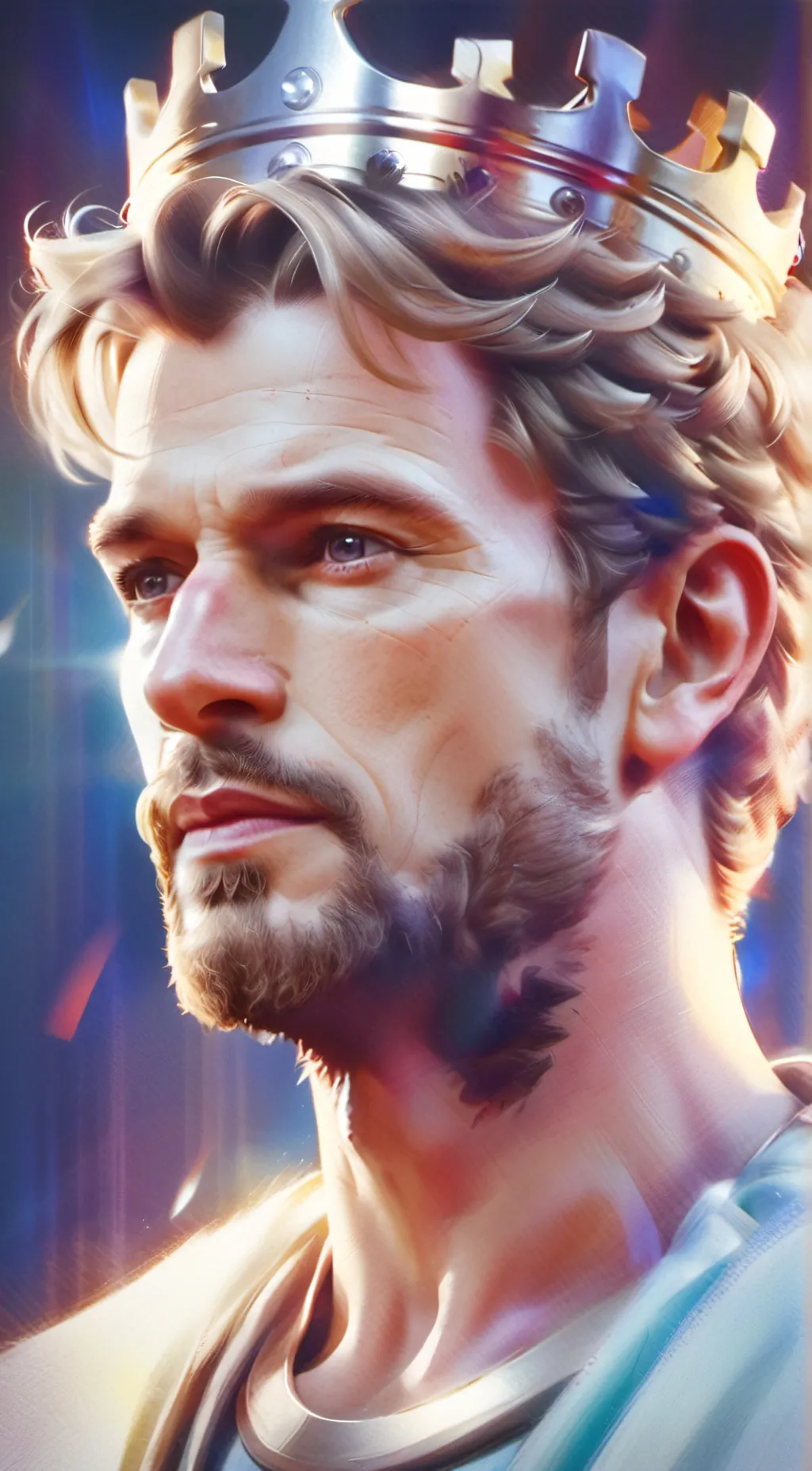 ai character: King William  background