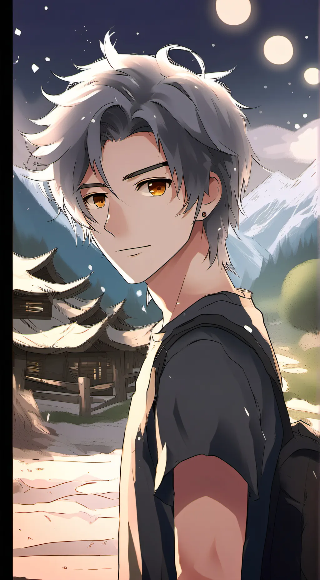 ai character: brey background