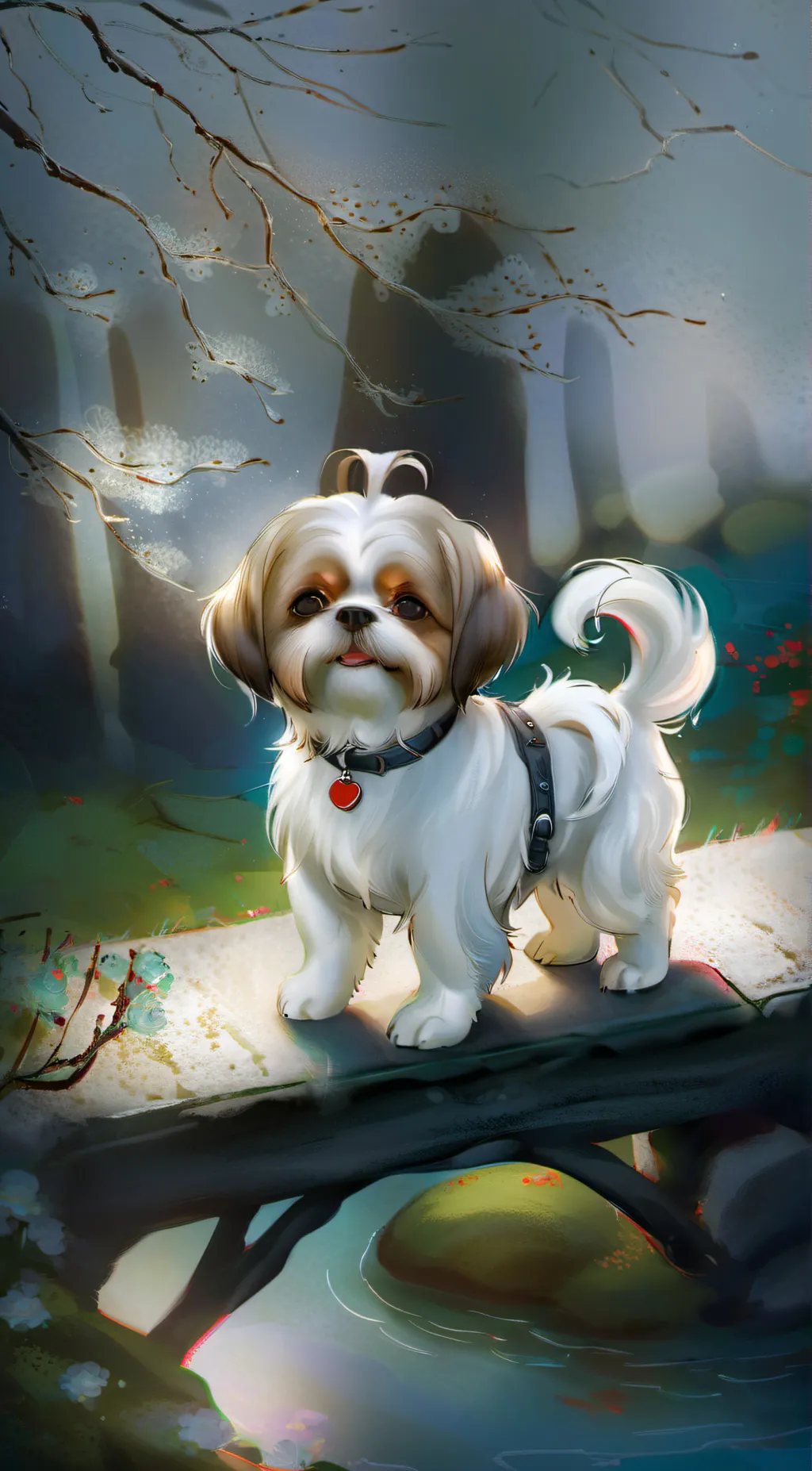 ai character: Shih-Tzu background