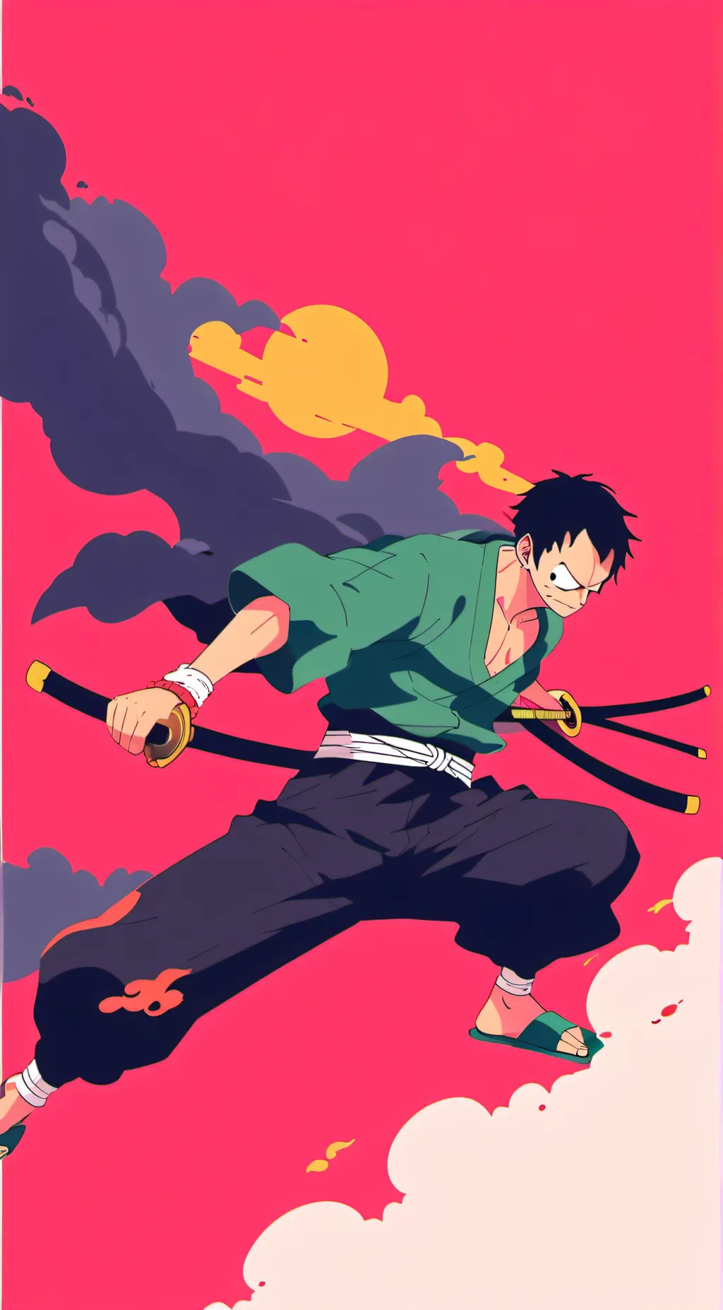 ai character: straw hats background