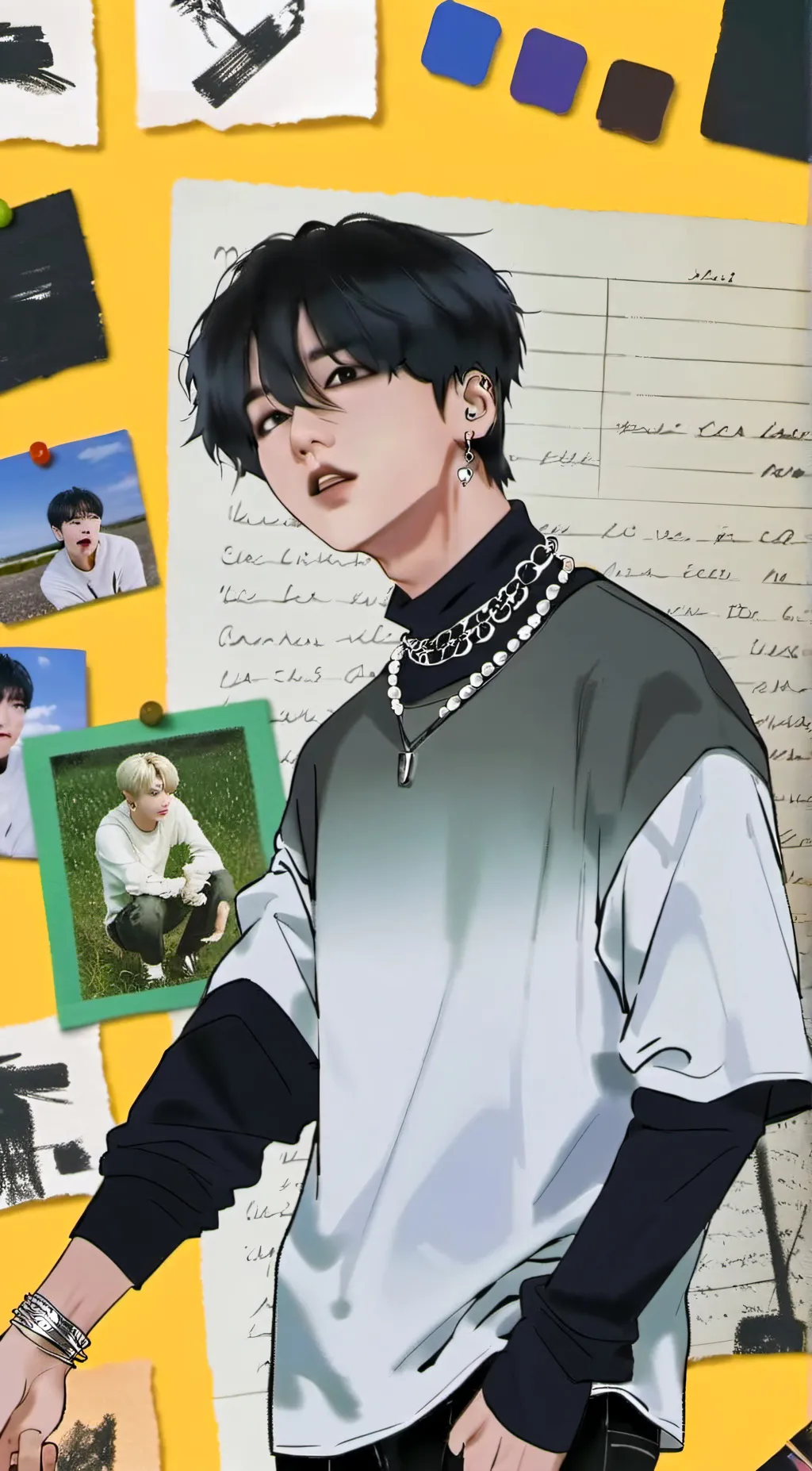 ai character: Han jisung background