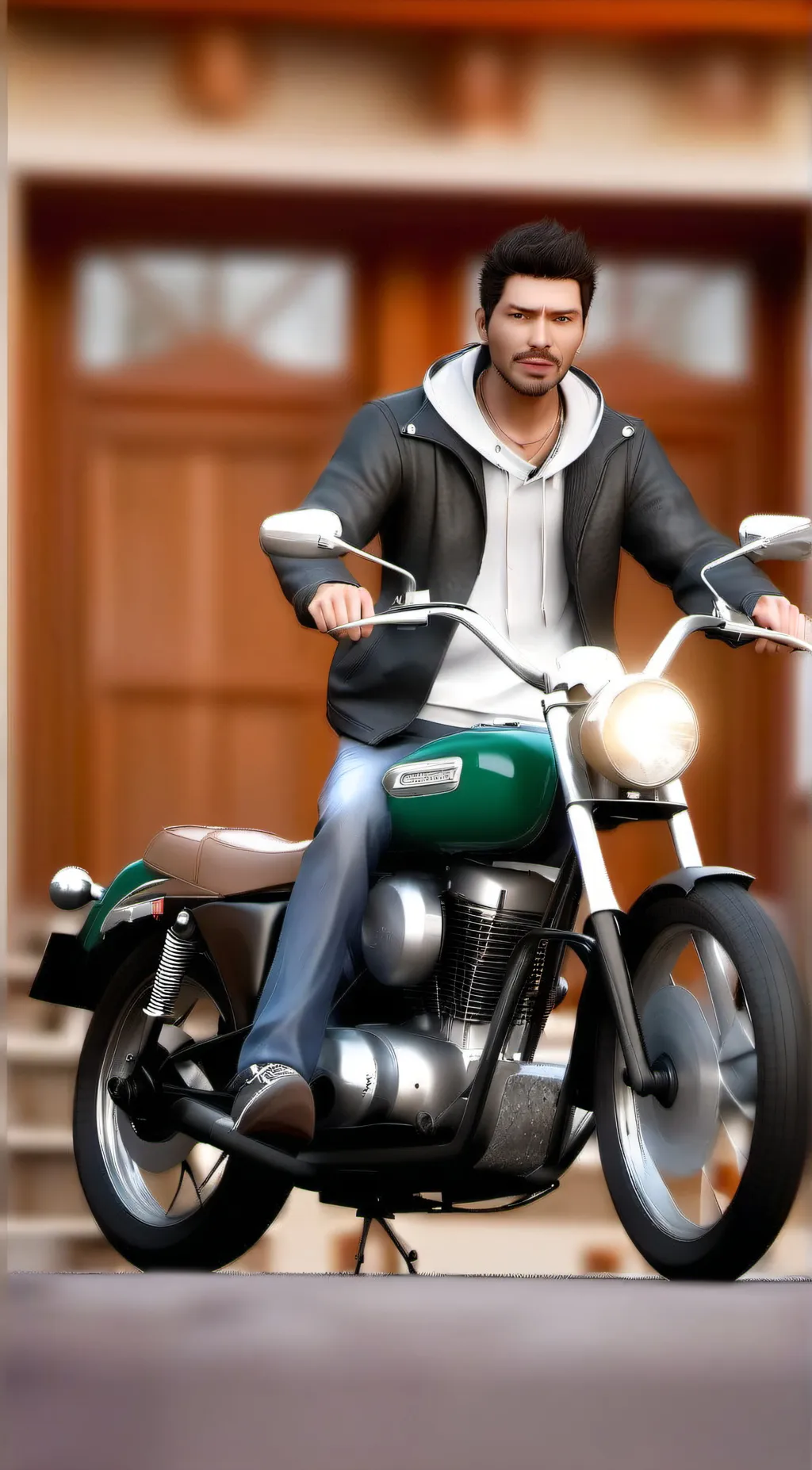 ai character: Alan  background