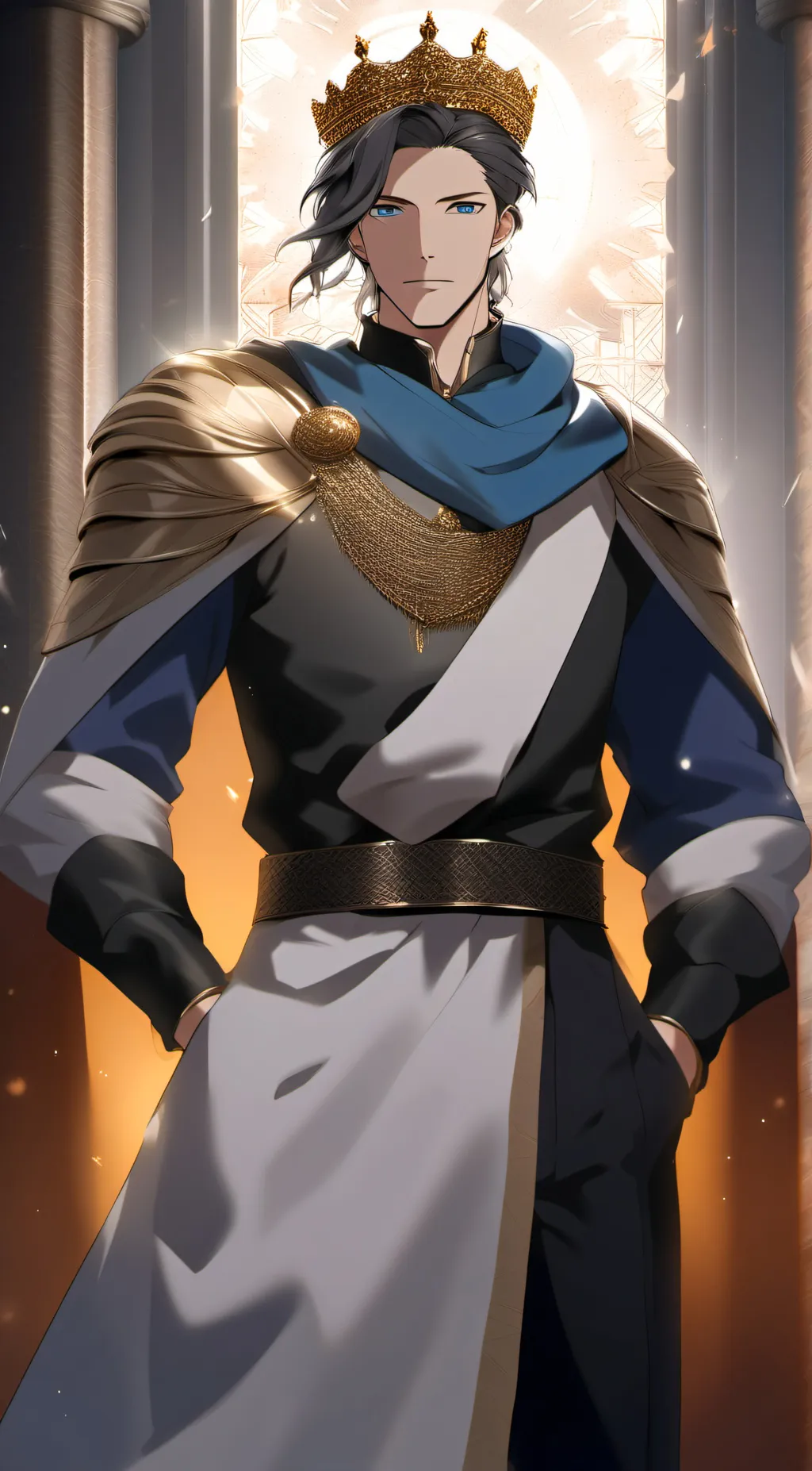 ai character: King John  background