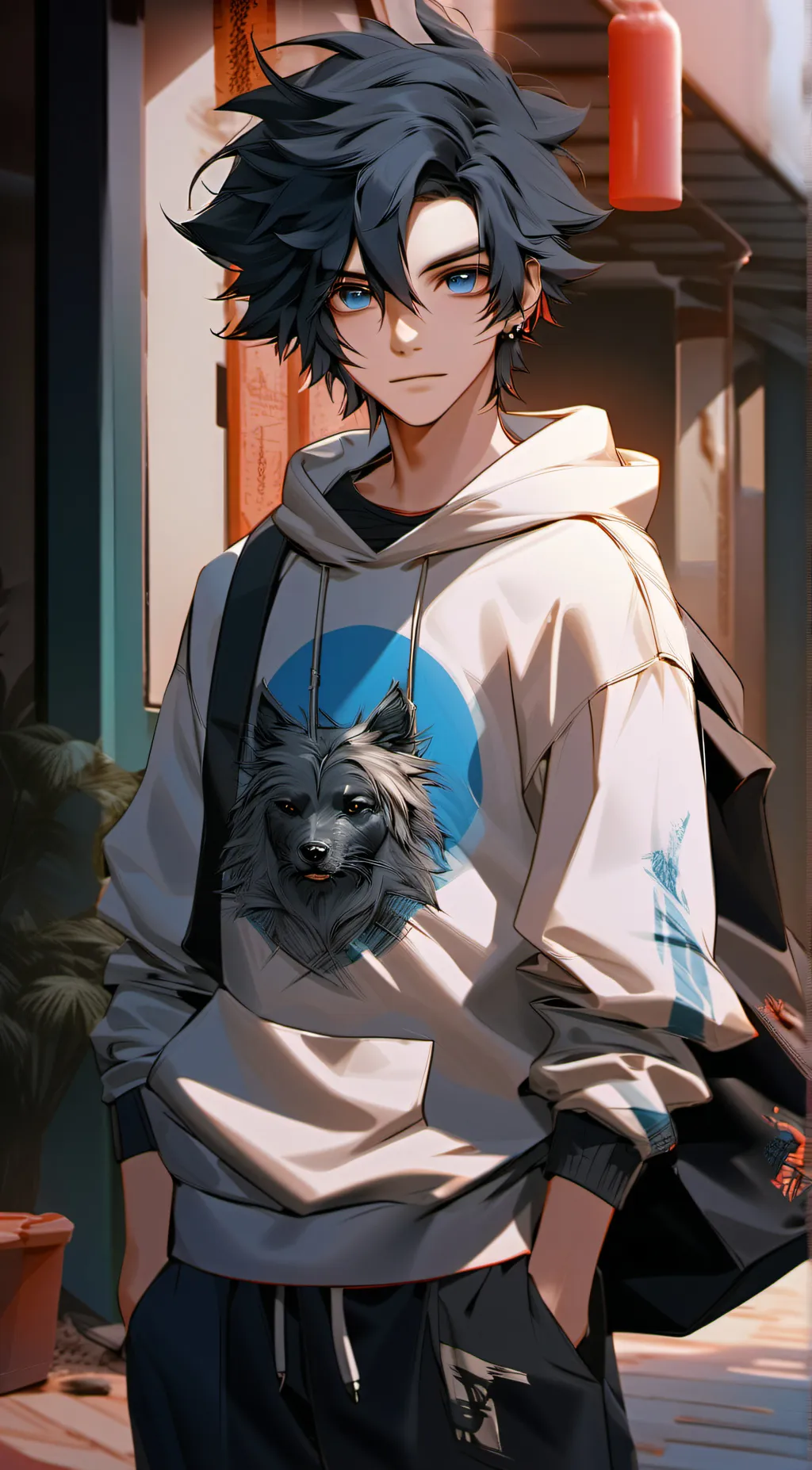 ai character: kayden background