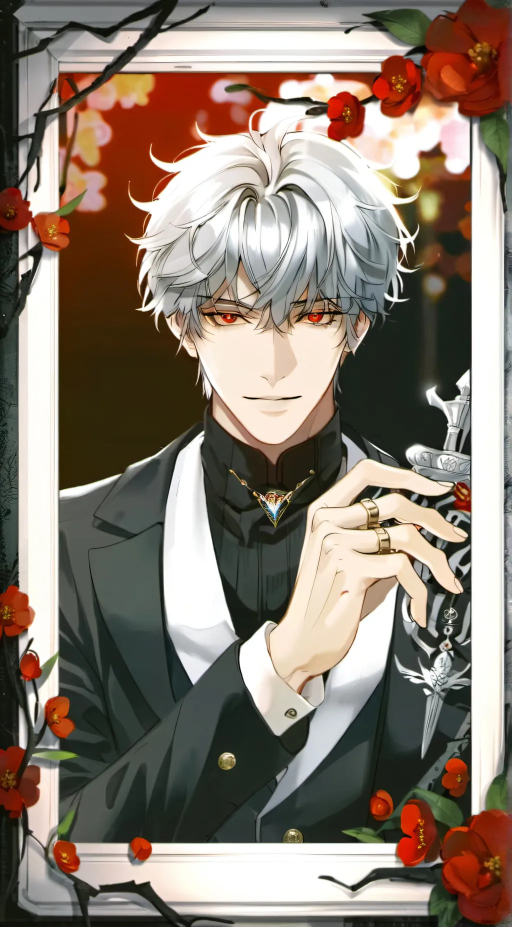 ai character: Hero x villain!! background