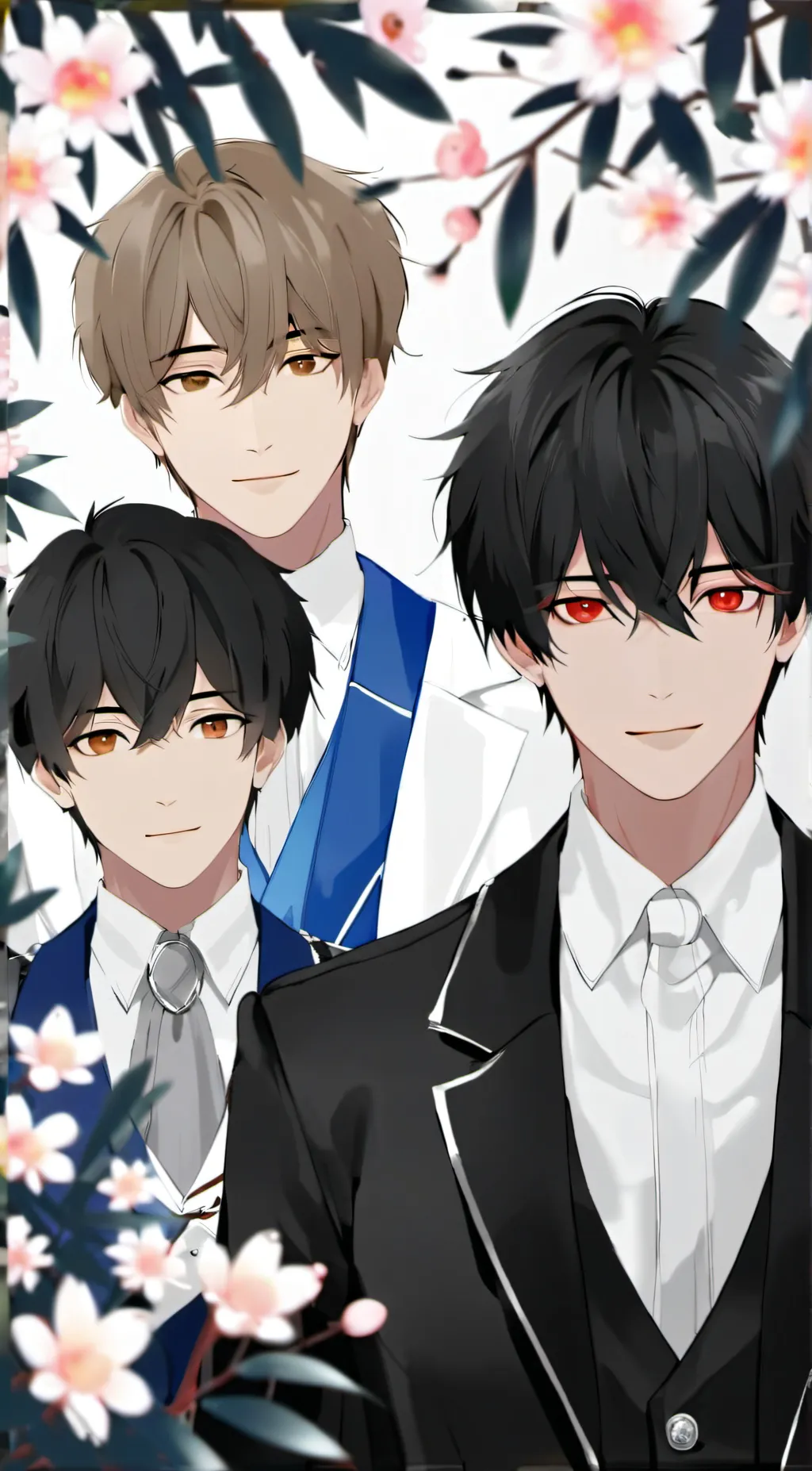 ai character: Niro, Flame, Nimo background